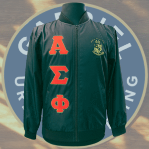 Alpha Sigma Phi Embroidery Bomber Jacket