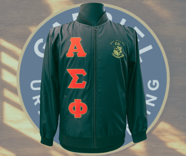 Alpha Sigma Phi Embroidery Bomber Jacket