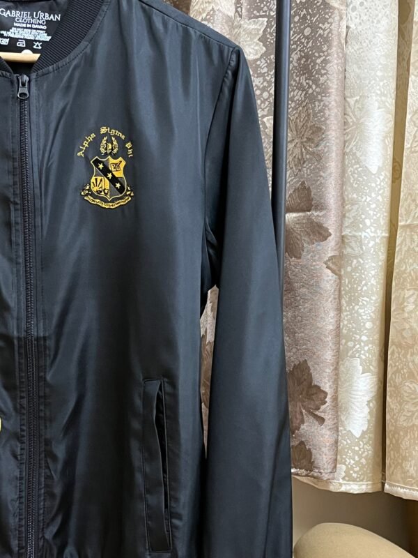 Alpha Sigma Phi Embroidery Bomber Jacket - Image 5