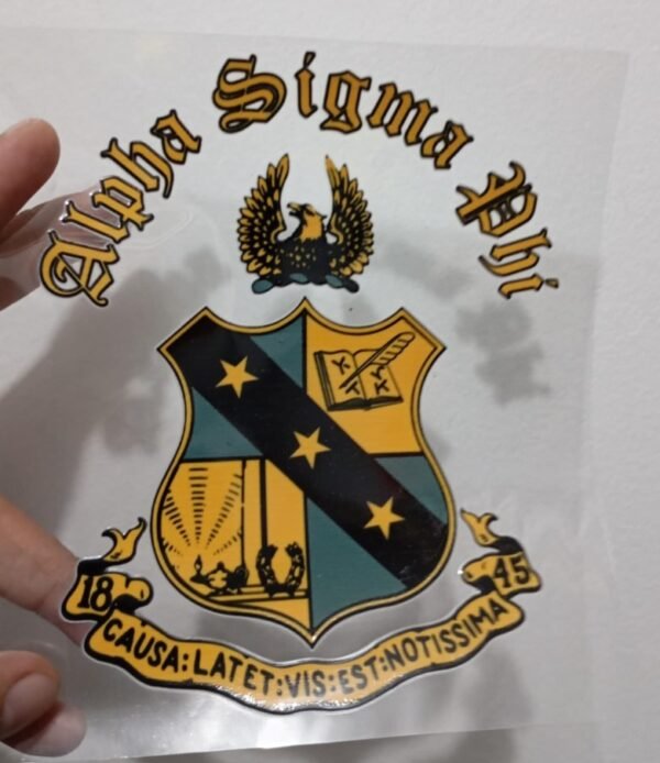 ΑΣΦ UV DTF Sticker 5"- 6" High Quality, Durable, and Versatile