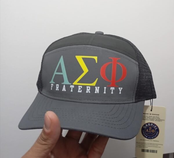 Alpha Sigma Phi 7-Panel Trucker Cap Limited Edition - Image 4