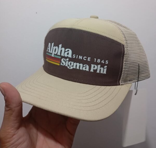 Alpha Sigma Phi 7-Panel Trucker Cap Limited Edition - Image 3